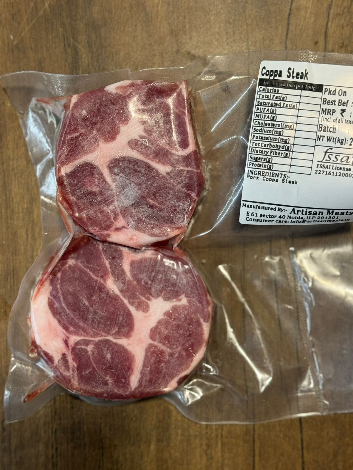 Coppa Steak - Antibiotics &amp;amp; Hormone Free - Nature&