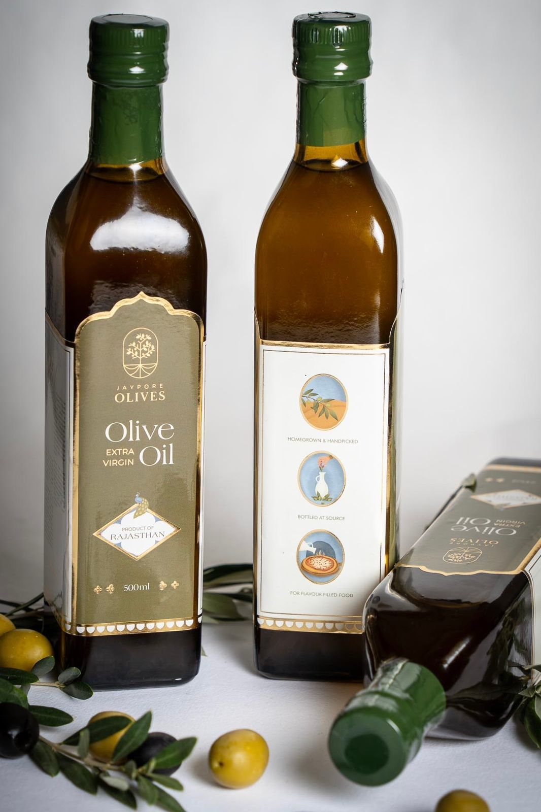 Olive Oil | Extra Virgin Olive Oil - Unrefined - Cold Pressed - Jaypore Olives - 500ml