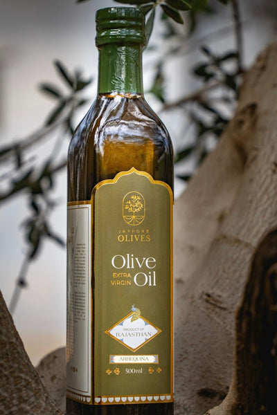 Olive Oil | Extra Virgin Olive Oil - Unrefined - Cold Pressed - Jaypore Olives - 250ml