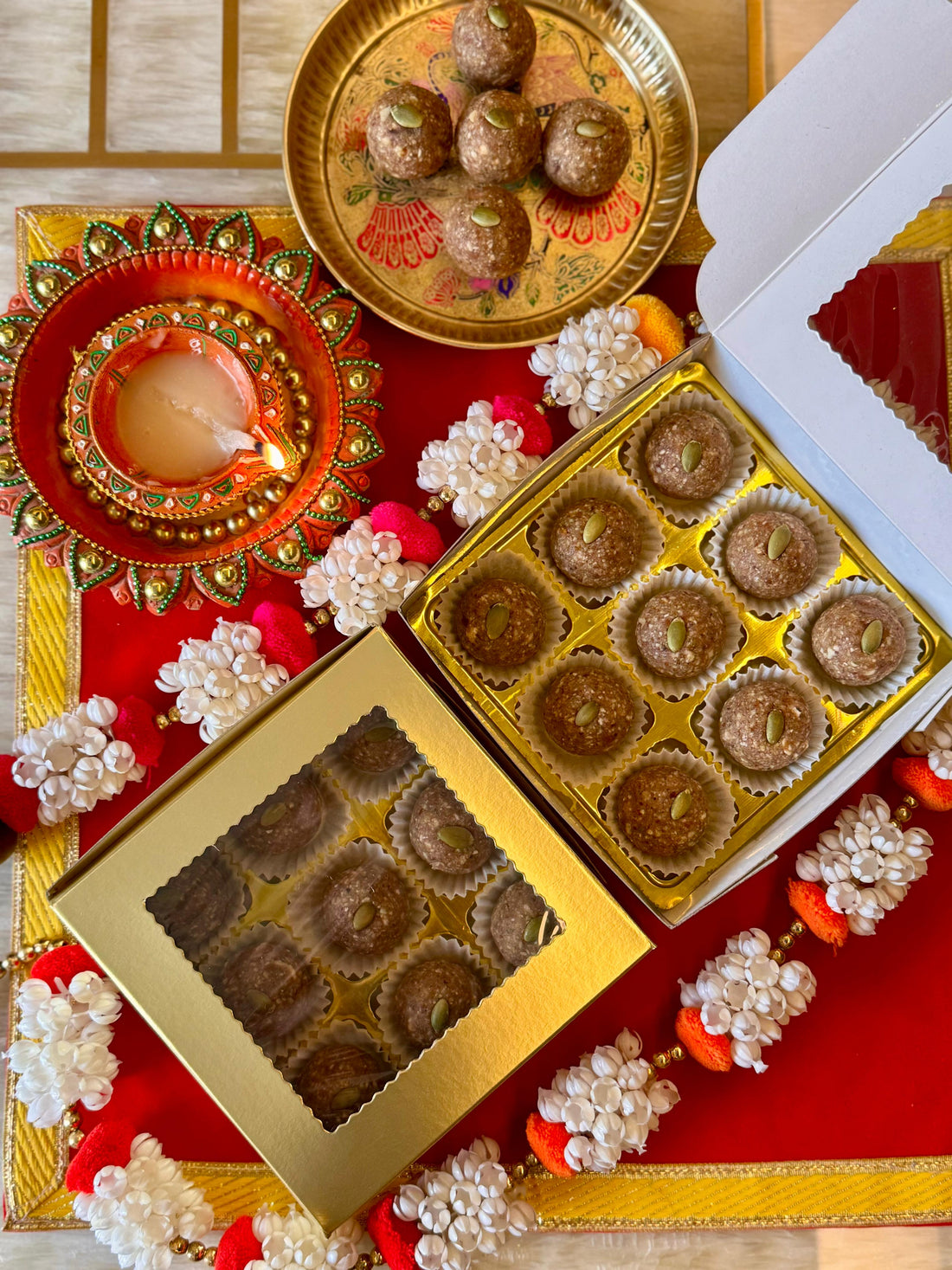 Makhana Date Ladoos - Navratri Special - Vegan &amp; Gluten Free - Box of 9 - 200gm
