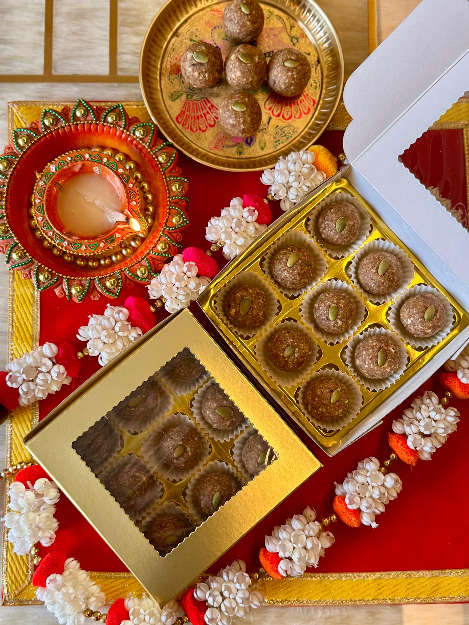 Makhana Date Ladoos - Navratri Special - Vegan &amp; Gluten Free - Box of 9 - 200gm