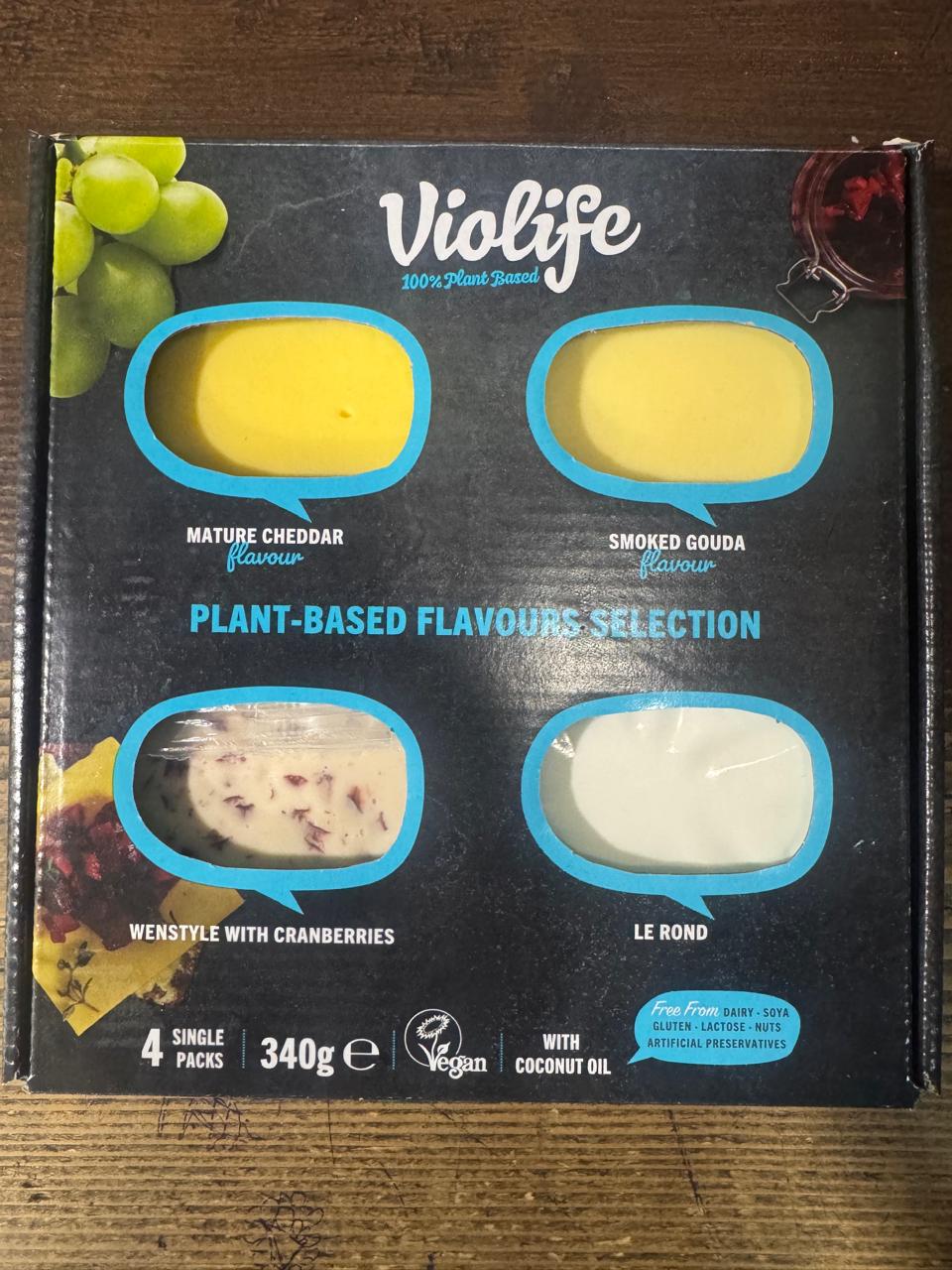 Cheese | Plant Based Flavours Selection – Vegan, Gluten Free, Dairy Free, Soya Free, Lactose Free &amp; No Added Preservatives – VioLife – 340gm