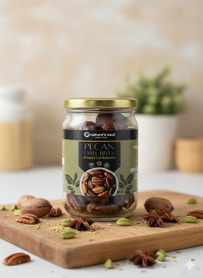 Energy Bites | Pecan Date Bites - Vegan, Gluten Free &amp; Oil Free - Nature&