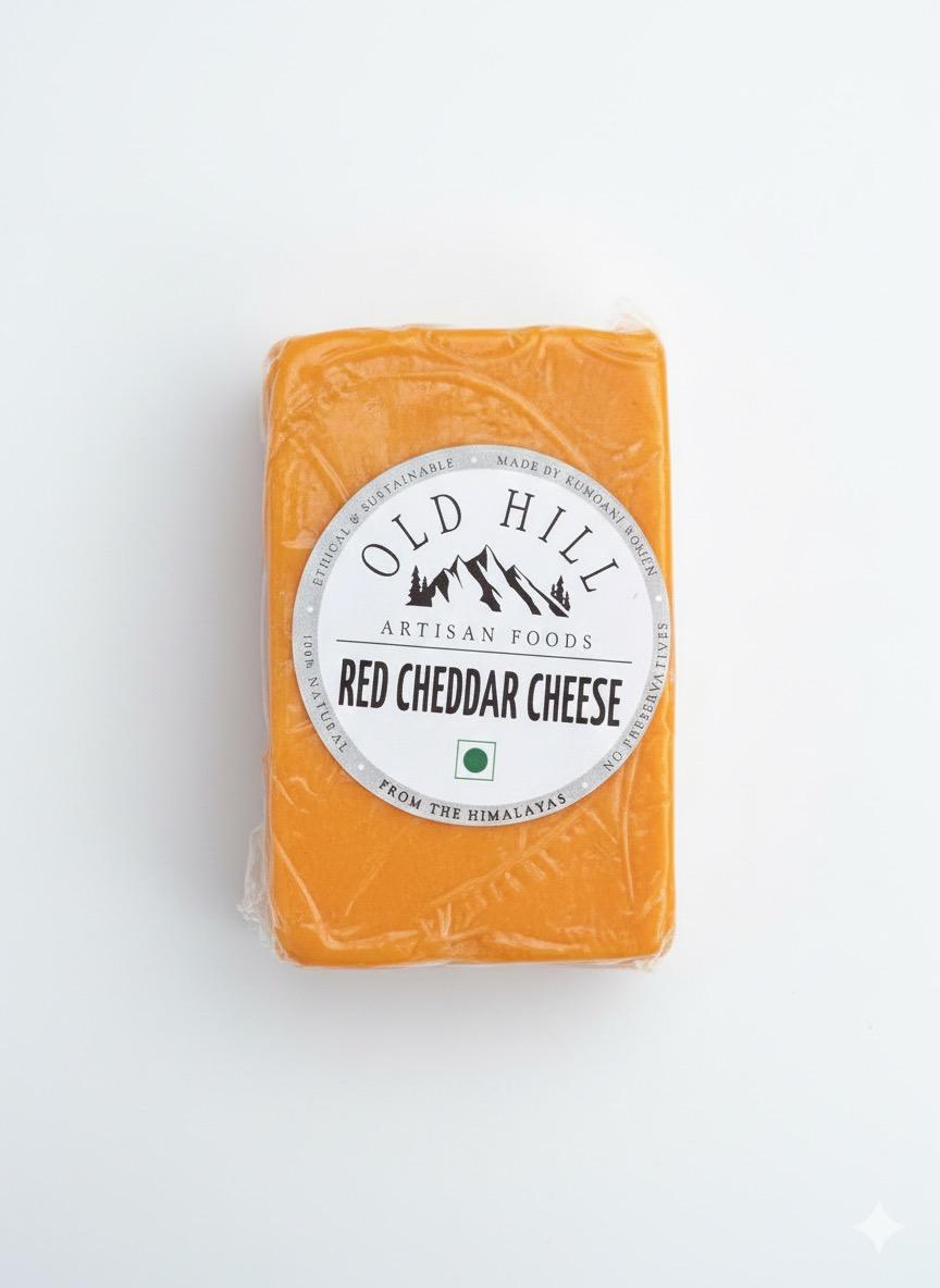 Cheddar Cheese | Red – From The Himalayan – 100% Natural – No Added Preservatives – Old Hill – 200gm