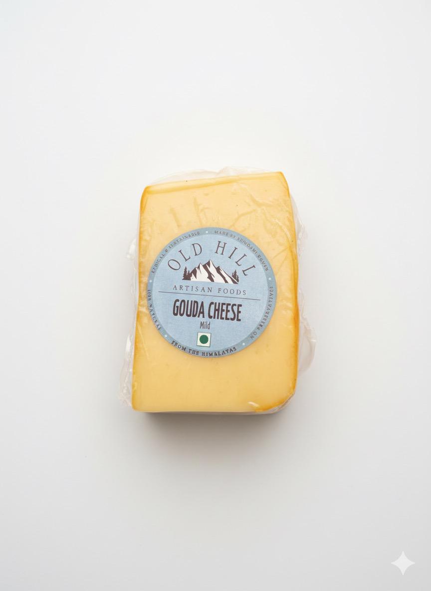 Gouda Cheese | Mild Paprika - Natural - Indian - Pasteurized - Old Hill - 200gm