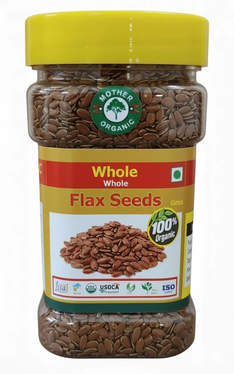 Flax Seeds - omega-3 fatty acids- Mother Organic - 150gm