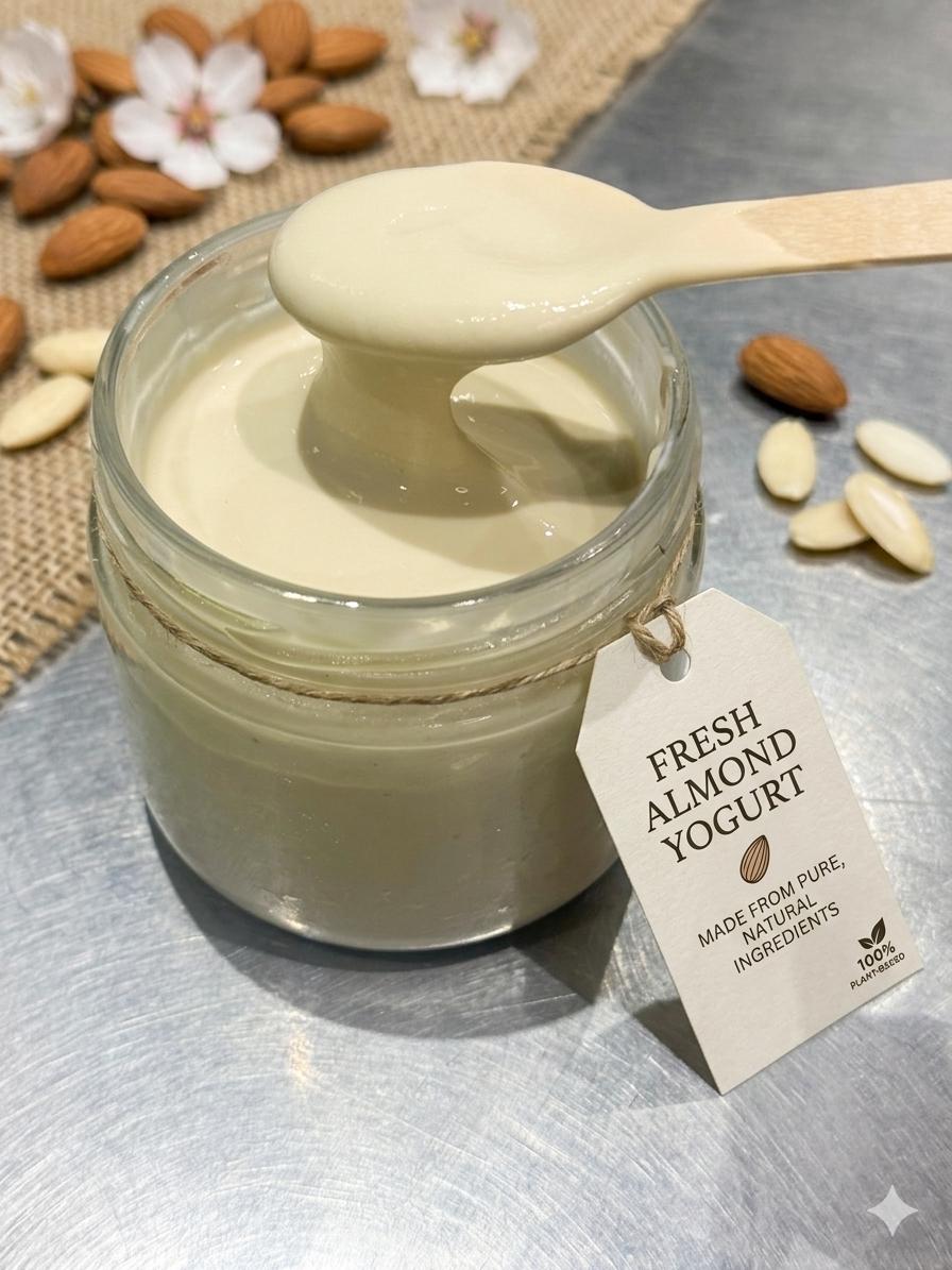 Almond Yogurt – Fresh – Made from Organic Ingredients – Vegan &amp; Gluten Free – Nature’s Soul – 275gm