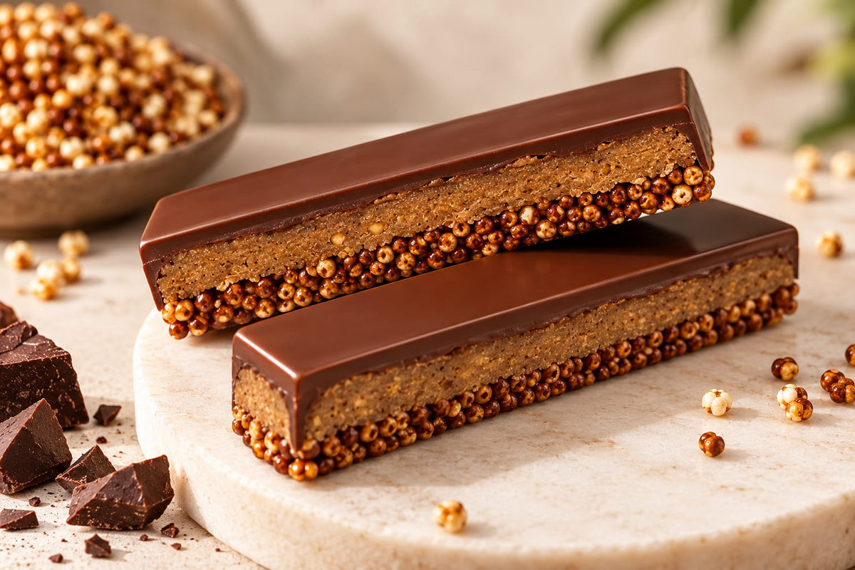 Bar | Protein-Rich Energy Bars - 5.2g Protein Per Bar-54% Dark Chocolate -Plant Protein- Handcrafted - 100% Natural Cacao -No preservatives, No Refined Sugar  - Ras Chocolate - 40gm