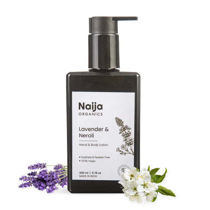 Body Lotion  | Lavender &amp; Neroil Extract Hand &amp; Body Lotion - 100% Vegan, Sulphate &amp; Paraben Free ,Chemical Free– Naija – 200ml