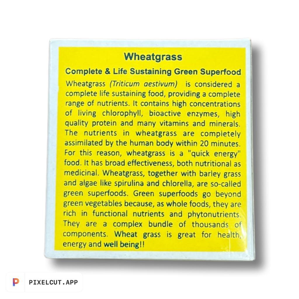 Wheat Grass | (Complete &amp;amp; Life Sustaining Green Superfood) - Aurospirul - 100 Capsules