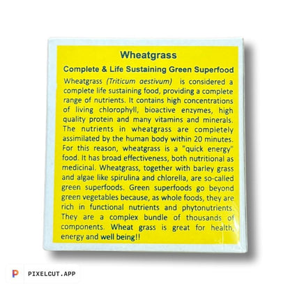 Wheat Grass | (Complete &amp;amp; Life Sustaining Green Superfood) - Aurospirul - 100 Capsules