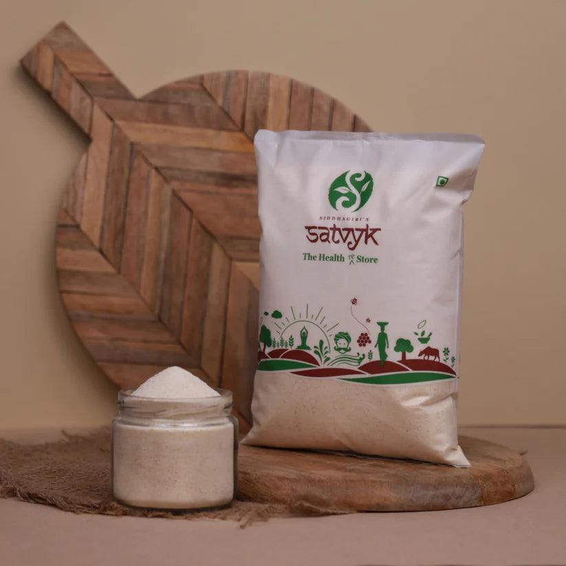 Suji | Wheat Suji - Non Sticky Rava - Organic - Vegan &amp; Non GMO - Satvyk - 500gm