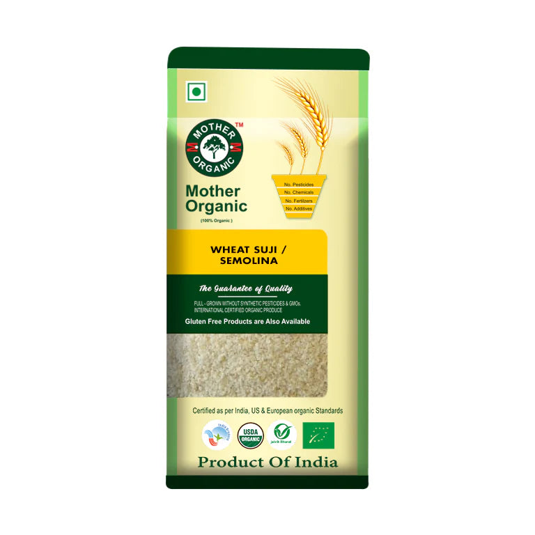 Wheat Suji - Mother Organic - 500gm