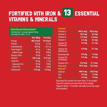 Cereal | Wheat, Apple &amp; Date With Milk (Sweetened With Date Powder) - Instant Cereal - No Added Sugar - Slurrp Farm - 200gm