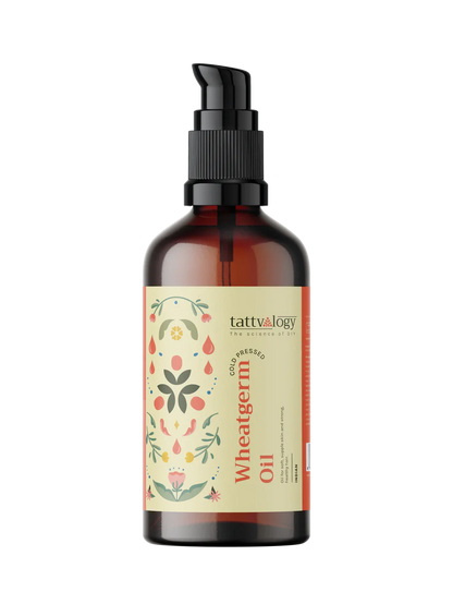 Wheatgerm Oil | Pure (Carrier Oil) - For Hair And Skin Oil - Cold Pressed - Organic - Vegan, Cruelty Free, Paraben Free, Gmo Free &amp;amp; No Preservatives - Tattvalogy - 50ml