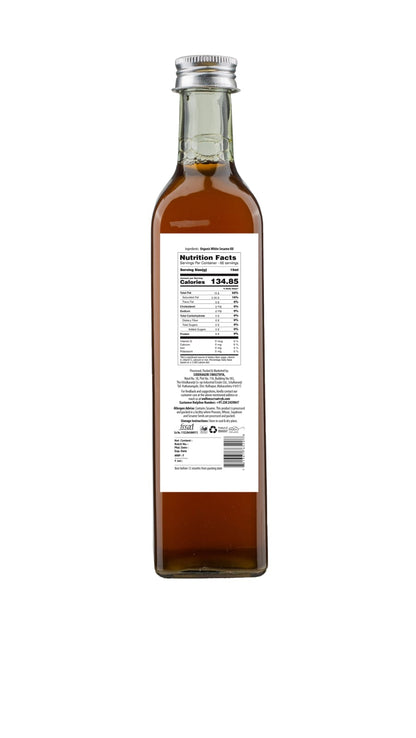 Sesame Oil | White Sesame Oil - Organic - Wood Pressed Oil – No Added Chemicals &amp; No Added Artificial Preservatives – Satvyk – 500ml
