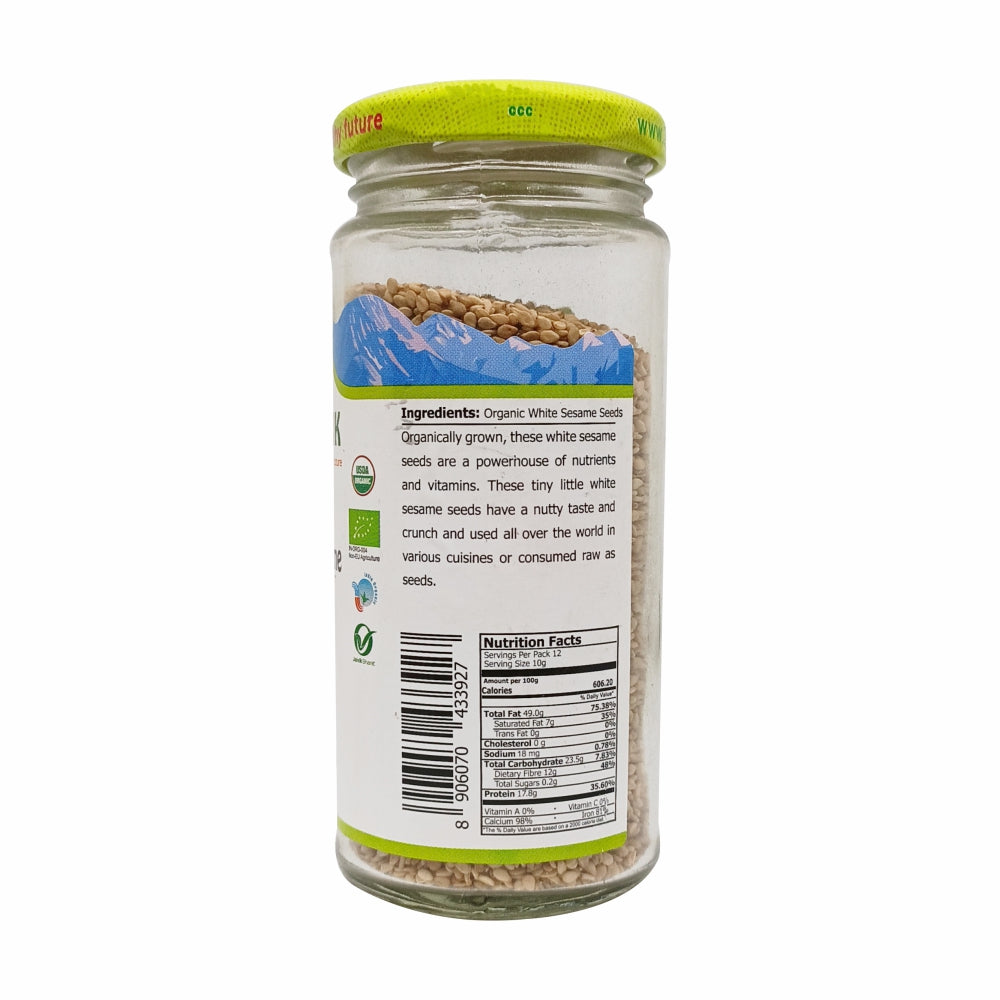 White Sesame Seeds (Safed Til) – Just Organik – 120gm