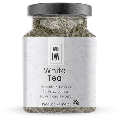White Tea leaves – Organic - Indian - Rich in Anti-oxidants &amp;amp; Helps in Weight Loss - Looms And Weaves – 50gm