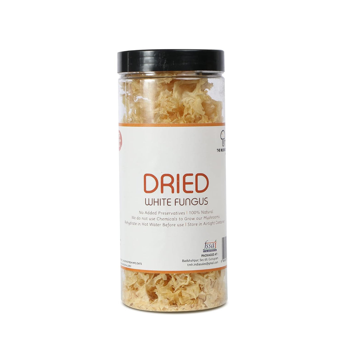 Mushroom | Dried Edible Snow Mushroom - White Fungus - 100% Natural - Chemical Free &amp; No Added Preservatives The Mushoom Hub - 50gm