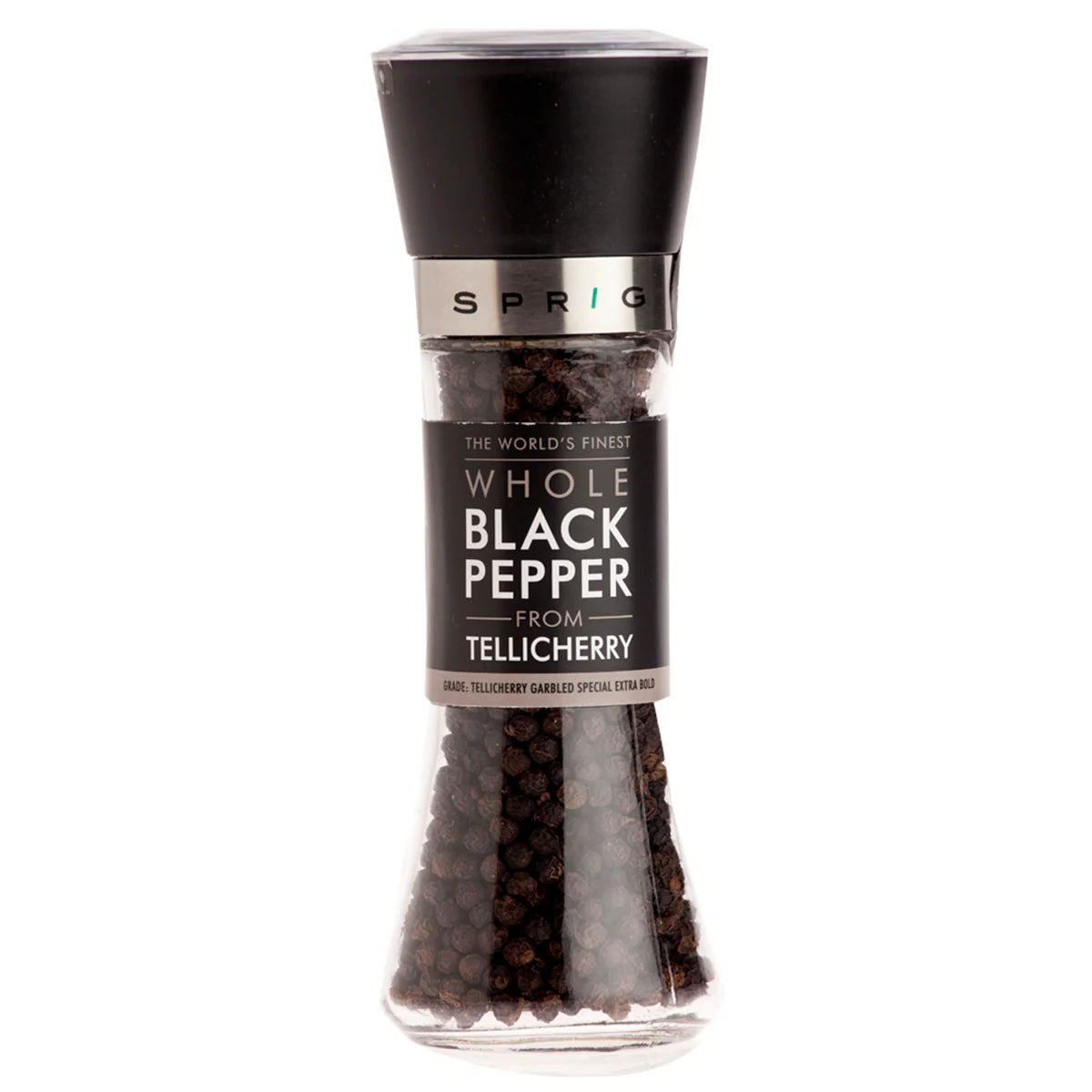 Pepper | Whole Black Pepper – Tellicherry Garbled Special Extra Bold – Sprig – 50gm