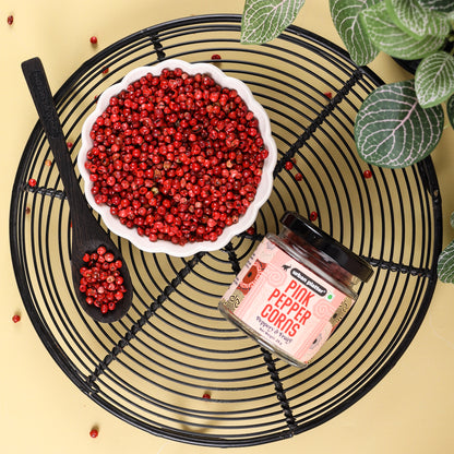 Pepper Corns | Pink Pepper Corns (Whole) - Peppery &amp;amp; Fruity - Urban Platter - 25gm