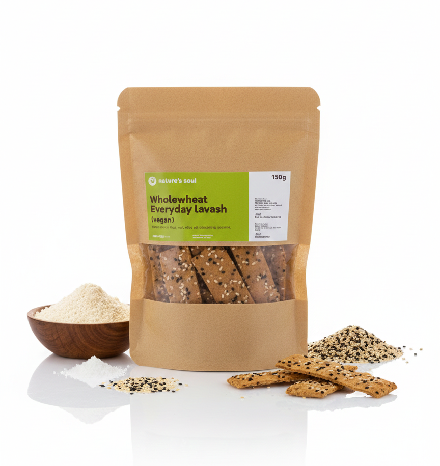 Whole Wheat Everyday Lavash - Natural - Vegan - Nature&
