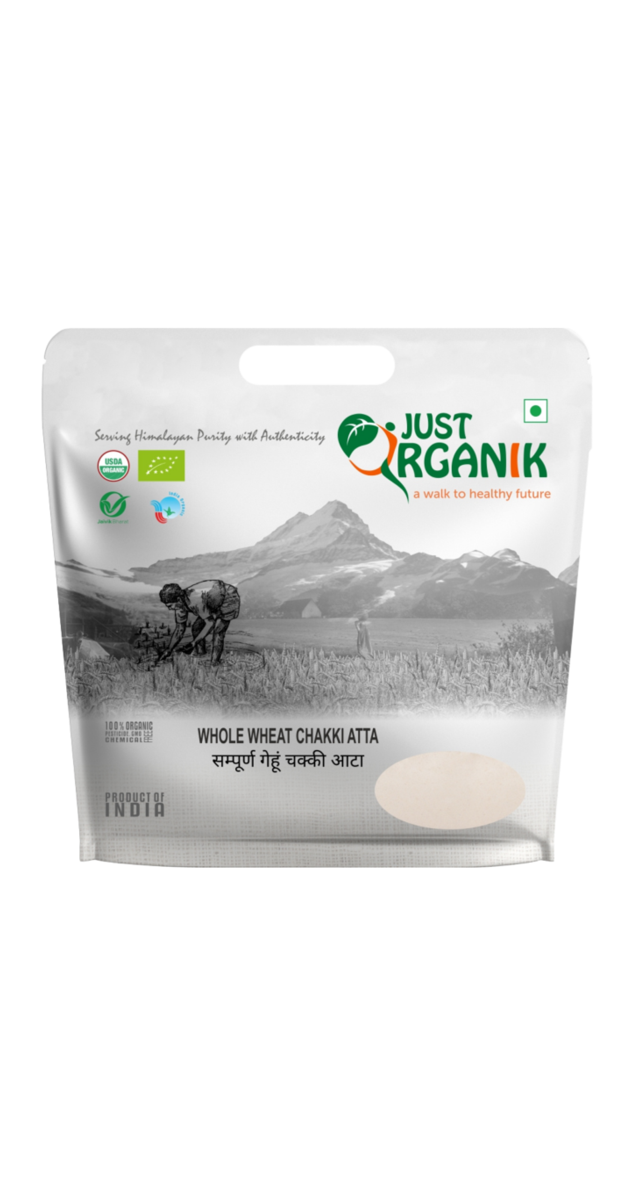 Whole Wheat Flour - Just Organik - 1000gm