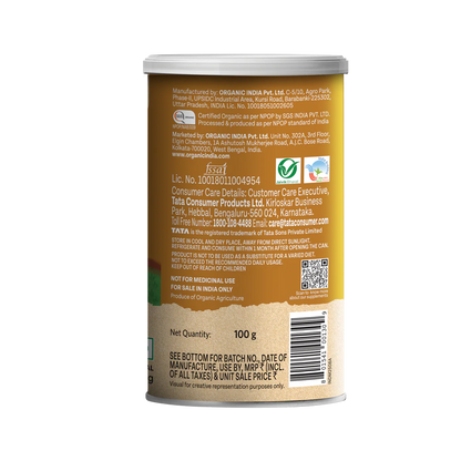 Psyllium Whole Husk Salt Isabgol -Gluten Free, 100% Plant Based - Herbal Supplements, Dietary Fibre For Gut Health, Healthy Bowel Movement -Organic India - 100gm