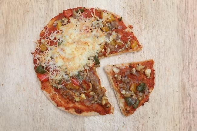 Pizza Base | Whole Wheat Pizza Base - No Addd Preservatives, Flavours &amp; No Added Colours - Paushtaa - 160gm