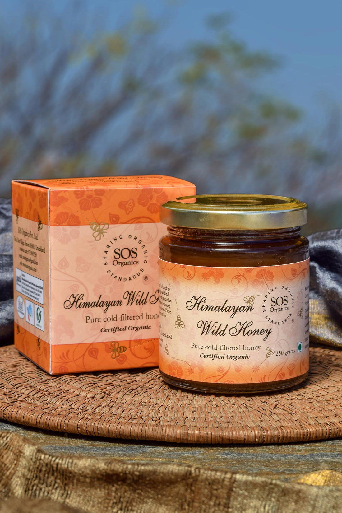 Honey | Himalayan Wild Honey – Certified Organic - Pure Cold Filtered honey - SOS Organics – 250gm
