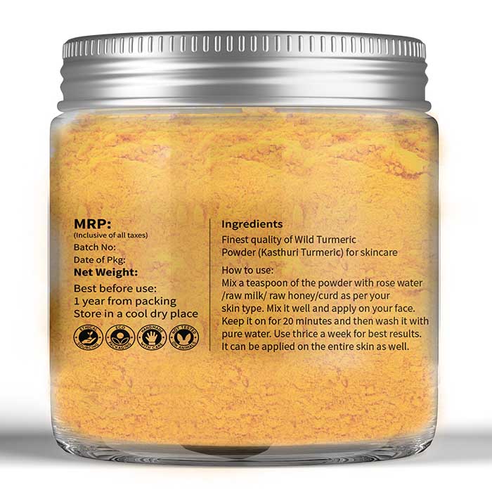Wild Turmeric Powder – 100% Pure - Looms And Weaves – 100gm