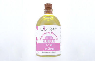 Body Oil | Moisturizing - Rose Jasmine - Pure &amp;amp; Natural – Wild Ideas – 100gm