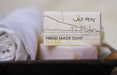 Tulasi Soap | Helps To Fight Acne, Skin Irritation - Handmade- Natural – Wild Ideas – 100gm