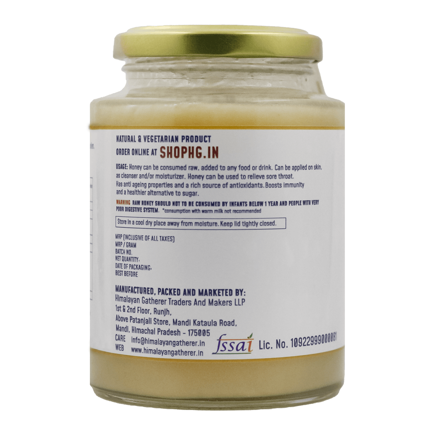 Honey | White (Winter) - Himalayan Gatherer – 450gm