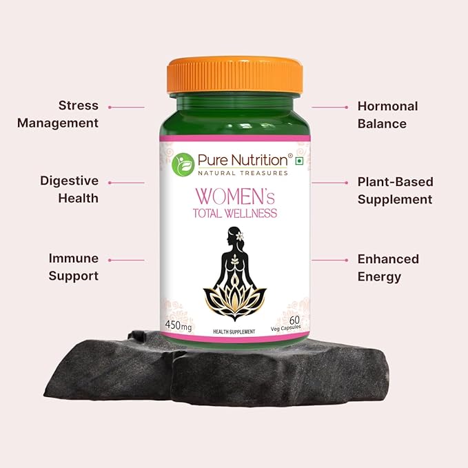 Women’s Total Wellness | Supports Overall Health And Vitality for Women – Pure Nutrition – 450mg – 60 Vegetarian Capsules