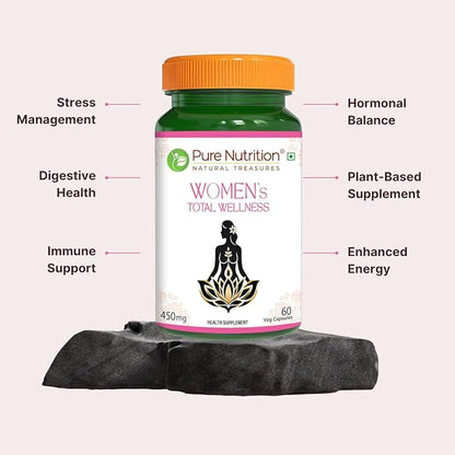 Women’s Total Wellness | Supports Overall Health And Vitality for Women – Pure Nutrition – 450mg – 60 Vegetarian Capsules