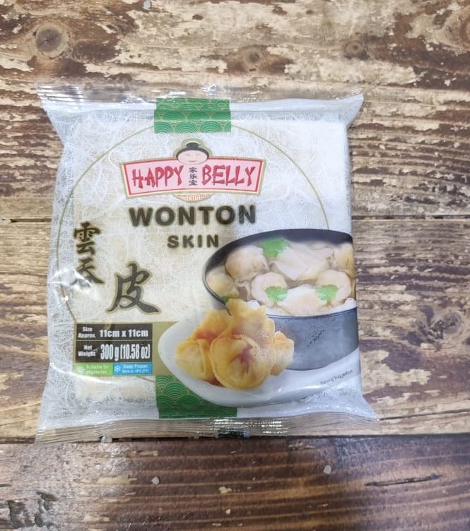 Wonton Skin - Happy Belly - 300gm