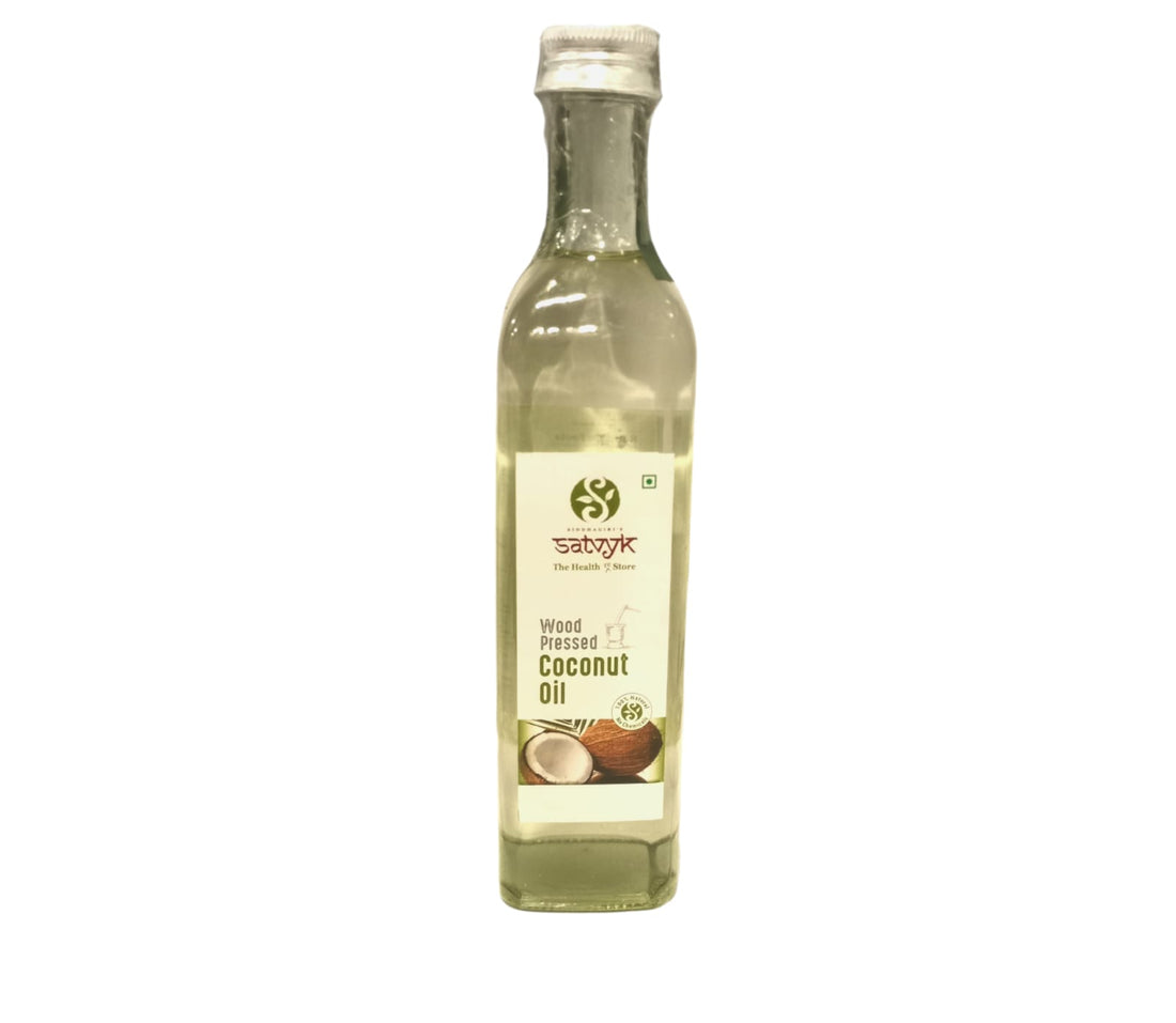 Coconut Oil | Wood Pressed Oil - Organic - No Added Chemicals &amp;amp; No Added Artificial Preservatives – Satvyk – 500ml