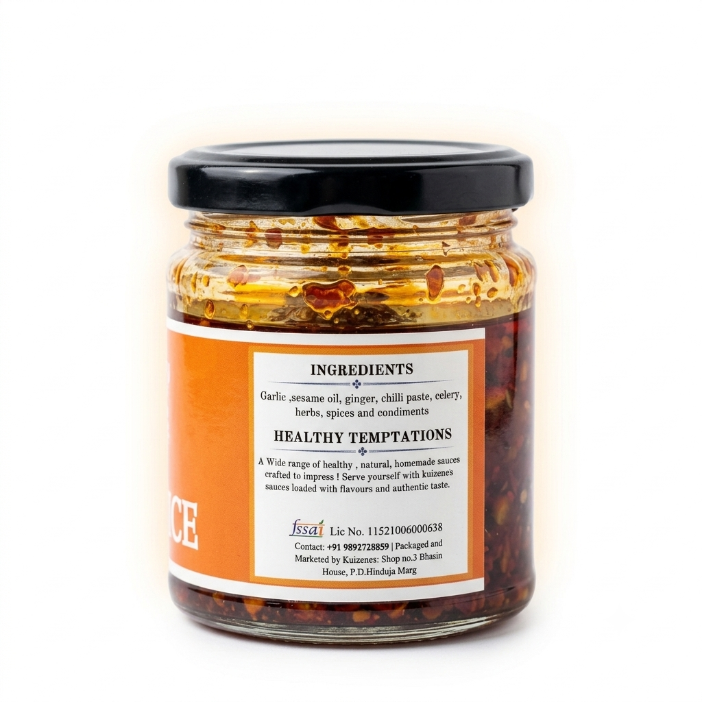 Sauce | Work Sauce- Gluten Free - Sugar Free, Chemical free, No Added Sugar - Kuizeens - 150gm