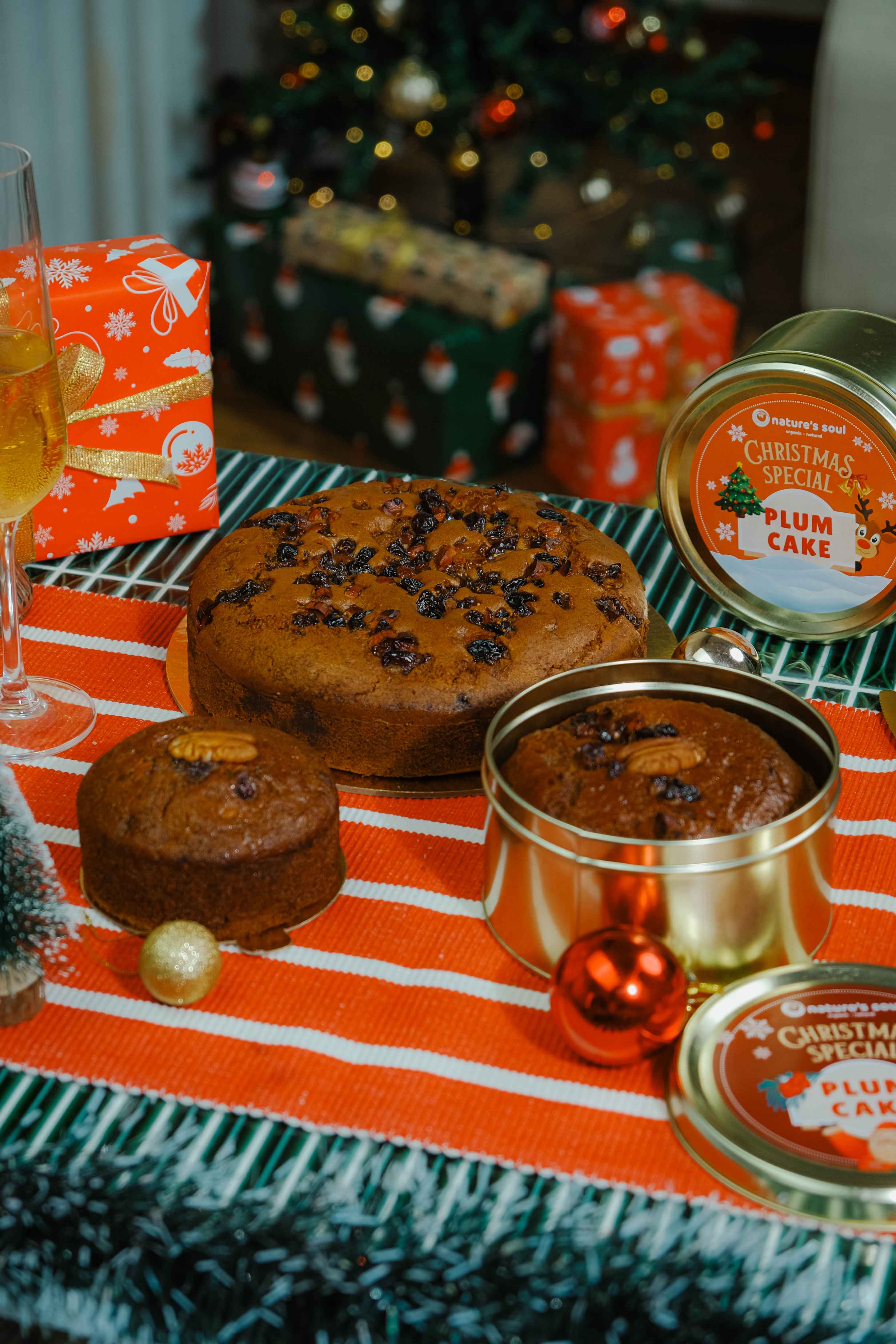 Plum Cake | Alcohol Free – Vegan, Gluten Free &amp; Refined Sugar Free – Nature’s Soul – 800gm