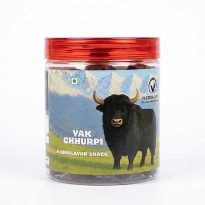 Yak Chhurpi - Traditional Himalayan Cheese Snack from Sikkim - No Synthetic Additives or Harmones - Vartoh Organic -250gm