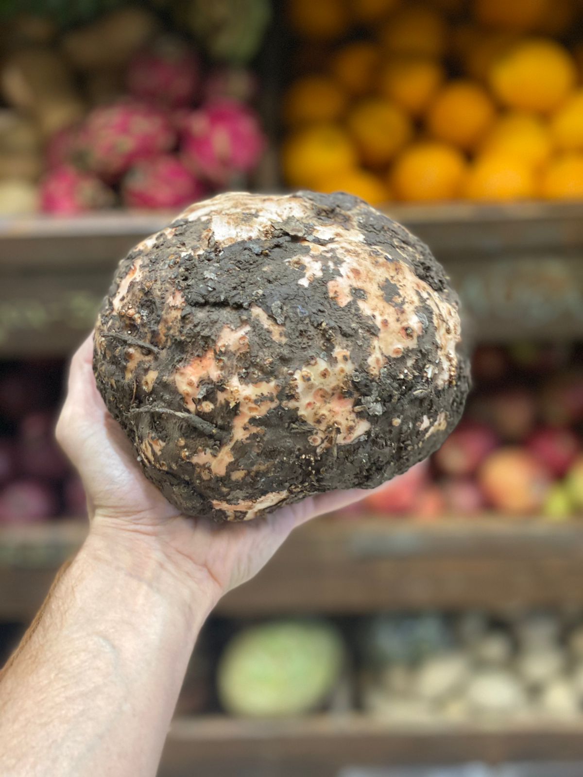 Yam (Jimikand) | Maharashtra | Heals skin diseases, Cancer Deterrent &amp;amp; Aids Digestion - Certified Organic - 1000gm
