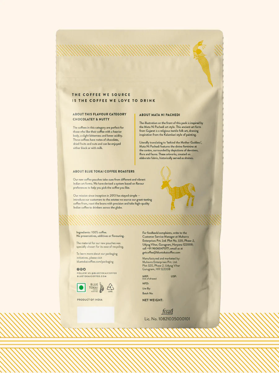 Coffee | Yellikodige Estate (Coffee Filter) – Caramel – Cocoa – Dried Fruits – No Added Preservatives, Additives &amp; No Added Flavouring – Blue Tokai – 250gm