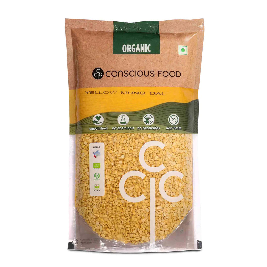 Yellow Lentil (Yellow Mung Dal) - Unpolished - Conscious Food – 500gm