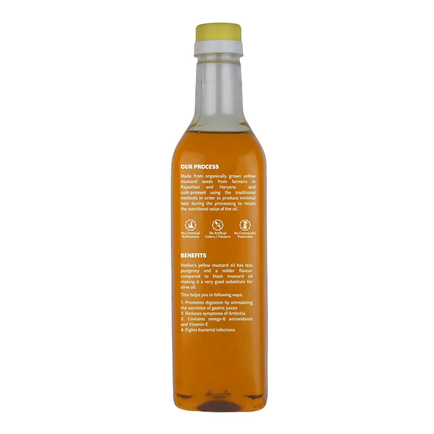 Yellow Mustard Oil | Cold Pressed – Vediko – 1000ml