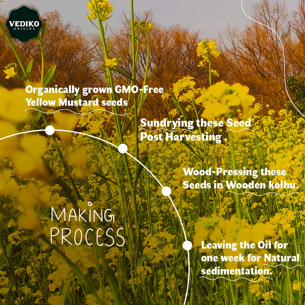 Yellow Mustard Oil | Cold Pressed – Vediko – 1000ml