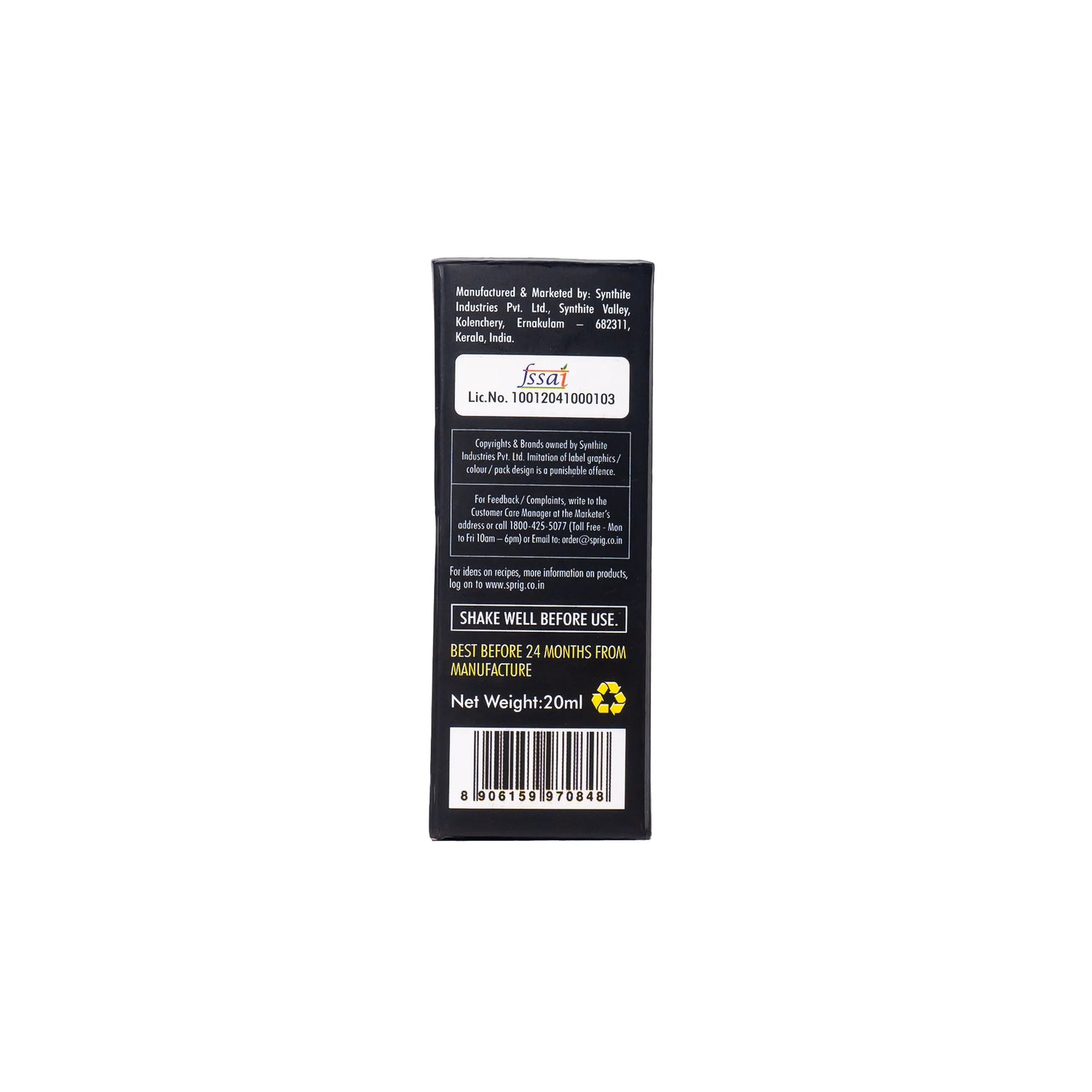 Citrus Extract | Yuzu Japanese Citrus Extract - For Cooking, Baking &amp; Mixed Drinks - Vegan, Gluten Free, Kosher, No Added Sugar, Keto Friendly, Paleo Friendly, No Added Synthetic Colors Or Flavors - Sprig - 50ml