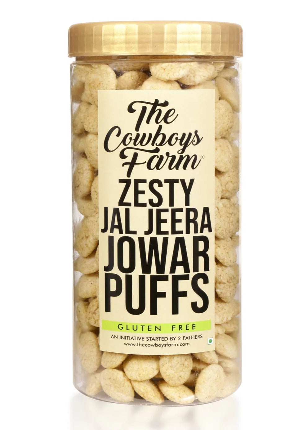 Jowar Puffs | Zesty Jal Jeera Jowar Puff - Gluten Free, No Flavor Enhancer, No Artificial Colors & No Added Preservatives - Natural Ingredients - The Cow Boys Farm – 170gm