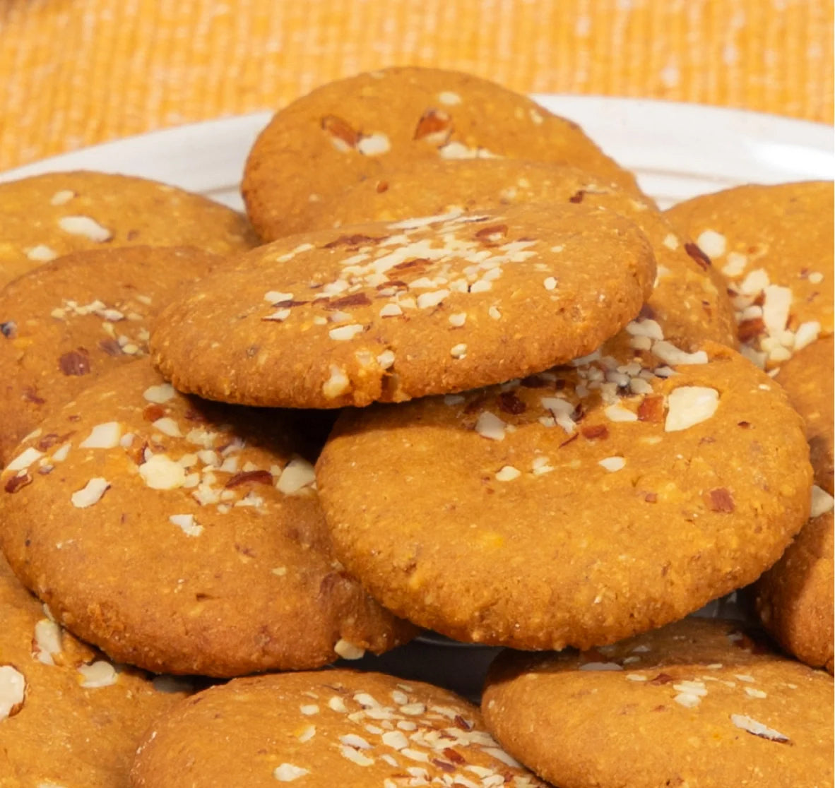 Cookies | Channa Sattu Almond Protein Cookies with Turmeric – Gluten Free - Bliss Box Foods – 350gm