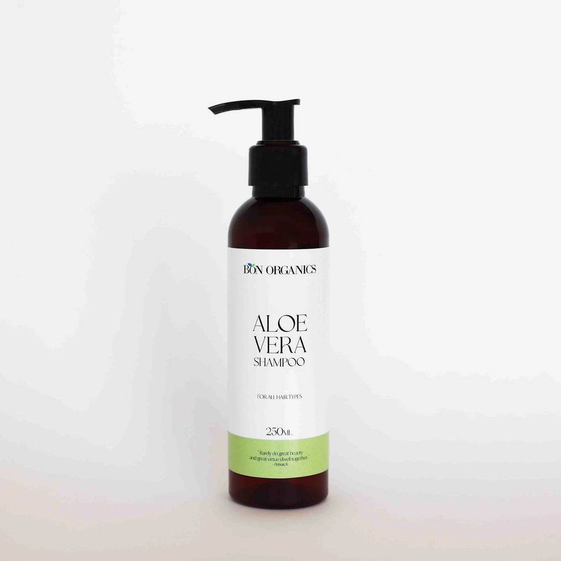 Shampoo | Aloe Vera - For All Hair Types - Chemical Free, No Alcohol, No Paraben & No Sulphates - Bon Organics - 250ml